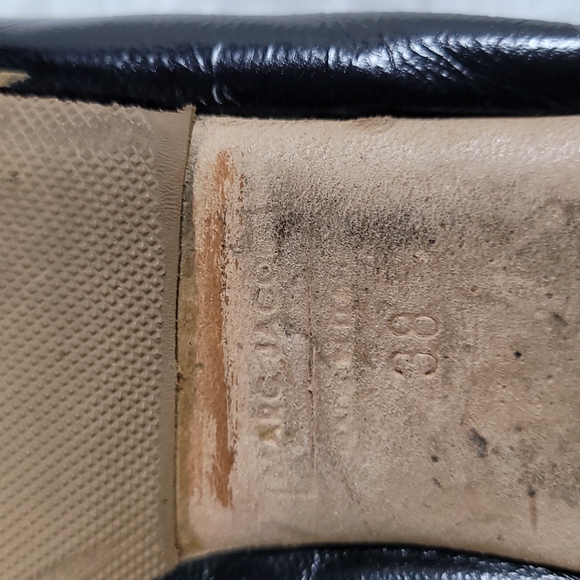 Marc Jacobs Black Ballet Flats Size 7.5 w w magnolia pearl - Picture 11 of 12